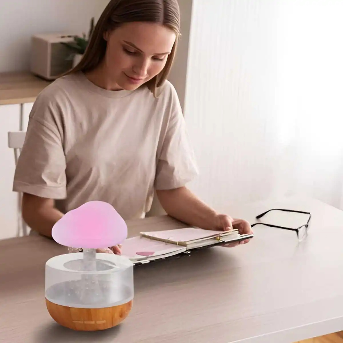 Mini Air Humidifier USB Electric Aroma Diffuser Essential Oil Purifier Aromatherapy Mist Maker Lights For Car Home Bedroom 250103