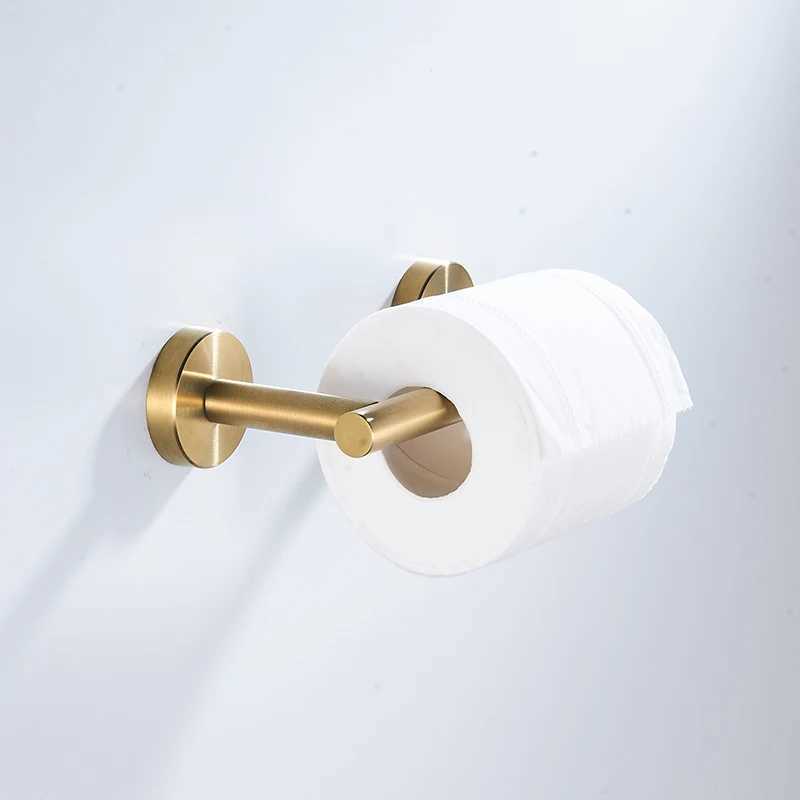 Tissue roll holder wall mounted interesting toilet paper holder spare parts organizer bathroom roll holder kitchen paper holder Y250107