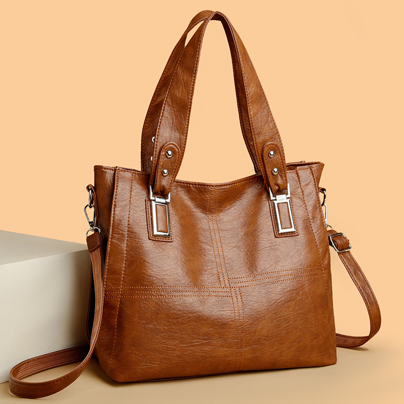 Designer shoes 2025 new free shipping designer Single Vintage solid color casual shoulder minimalist and versatile tote bag for woman black blue