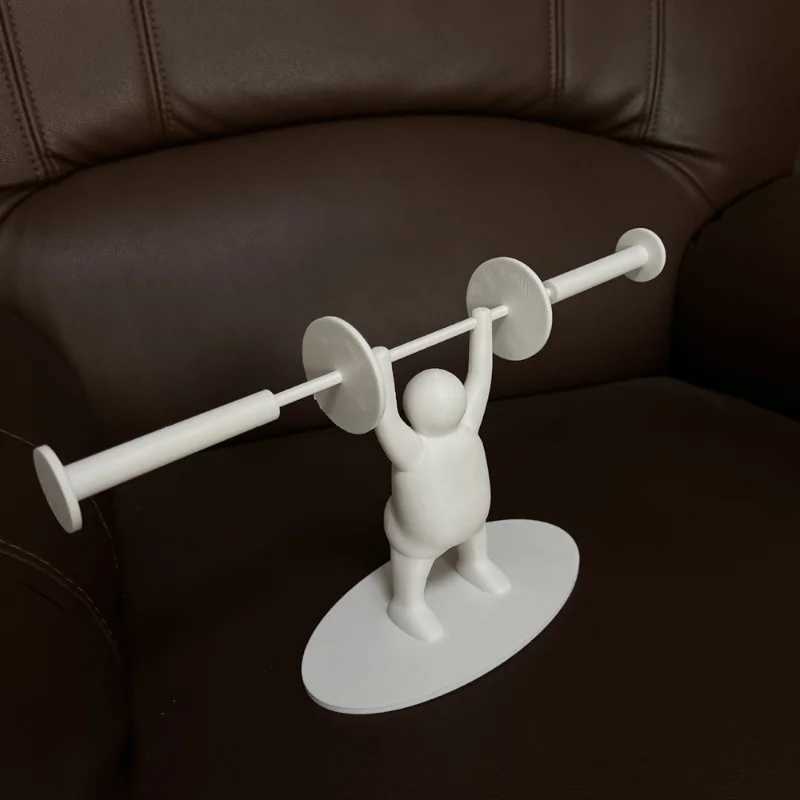 Interesting weightlifting toilet paper roll holder 3D printed tissue roll storage rack dispenser bathroom accessories Y250107