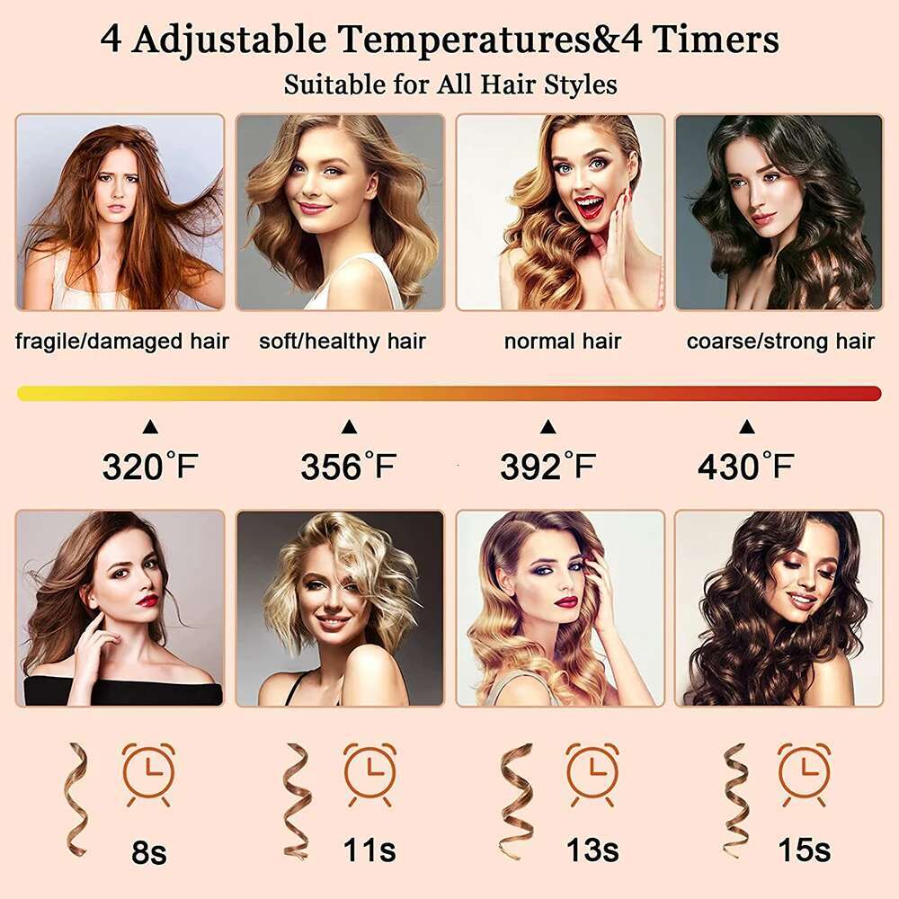 Hair Curler Dia Curg Irons Automatic modelador cachos boucleur cheveux ondulador de risadoras para cabello