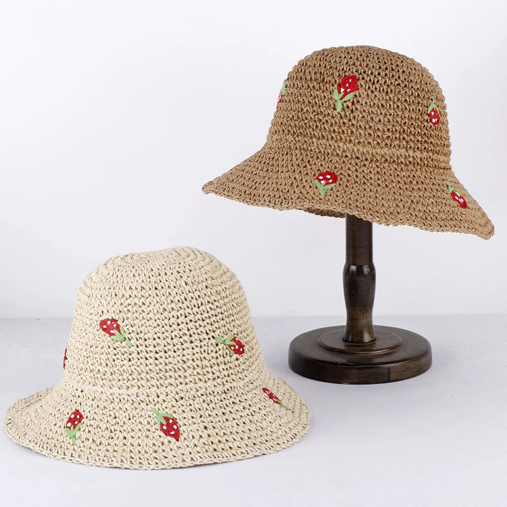 lovers hat beach womens hats for the sun Golf cap summer hat strawberry straw hat Bucket hat sun caps Hat for 250107