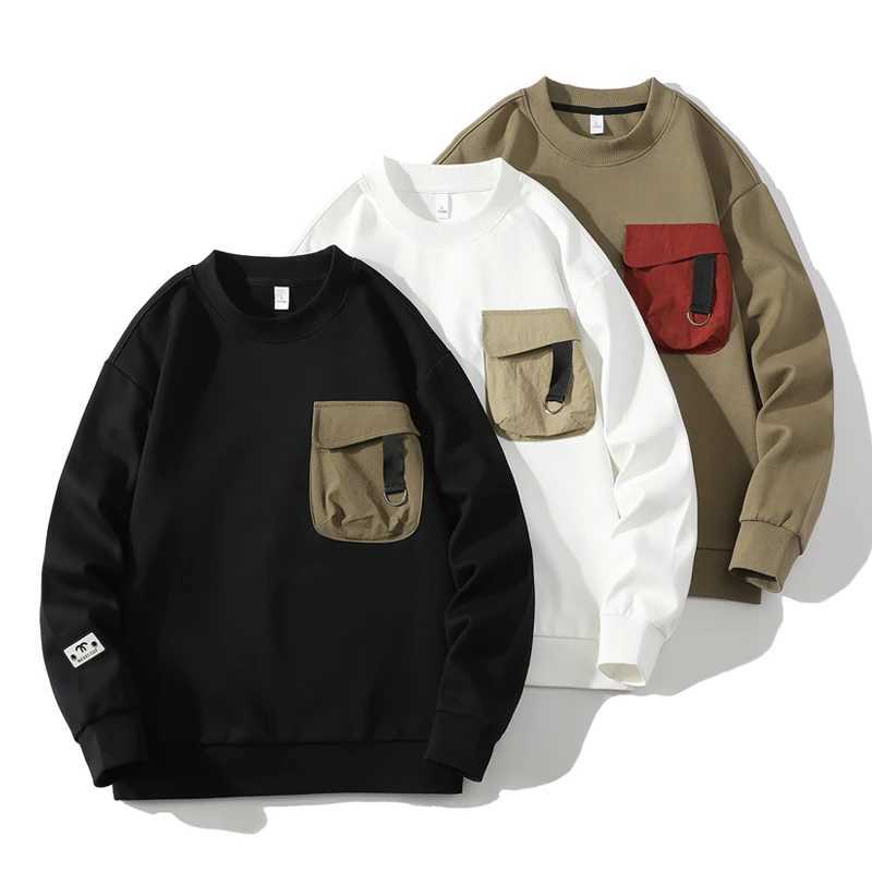 Autumn Spring 2024 Mens Sportswear Grey Blue Hip Hop Punk Pullover Street Clothing Casual Fashion Clothing Oversized 5XL W250108