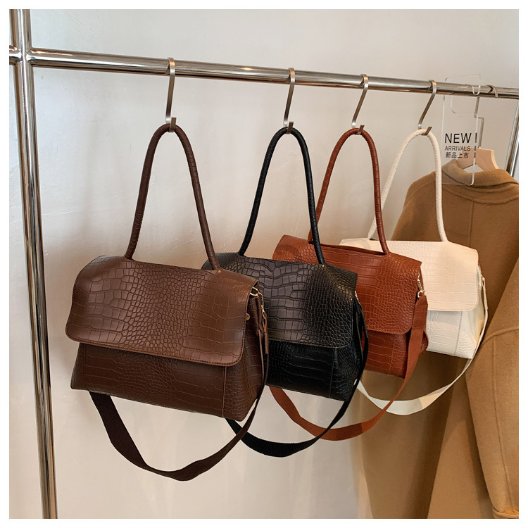 Stylish Large Underarm Handbag - Versatile Single-Shoulder Tote