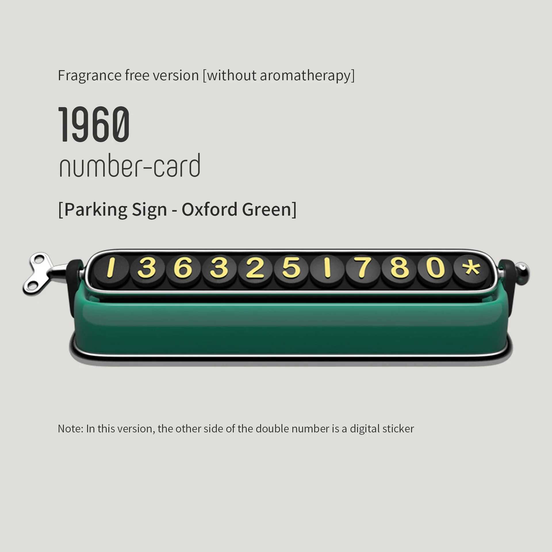 Interior Decorations Retro parking phone number dual number temporary card automatic parking sign mobile phone board car interior accessories H250108