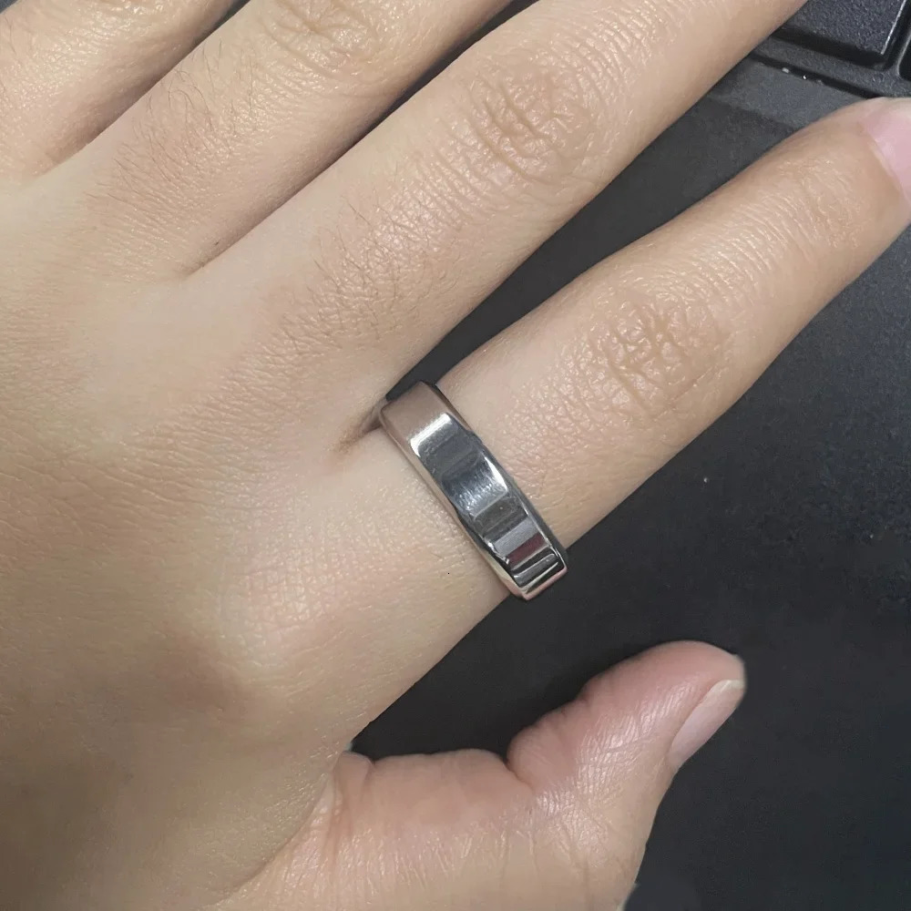 925 Sterling Silver 6mm Classic Polished Ring for Men and Women Free Name Engraved Inside Smooth Wedding Band Minimalism Jewelry 250107
