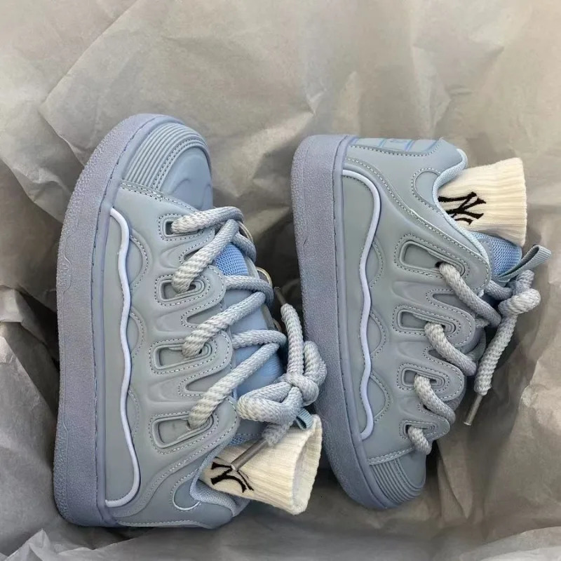 Chunky Sneakers Men Women Casual Comfortable Platform Shoes Fashion Thick Sole Bread Shoes VulcanizeShoe Plus Size 36-44 250106