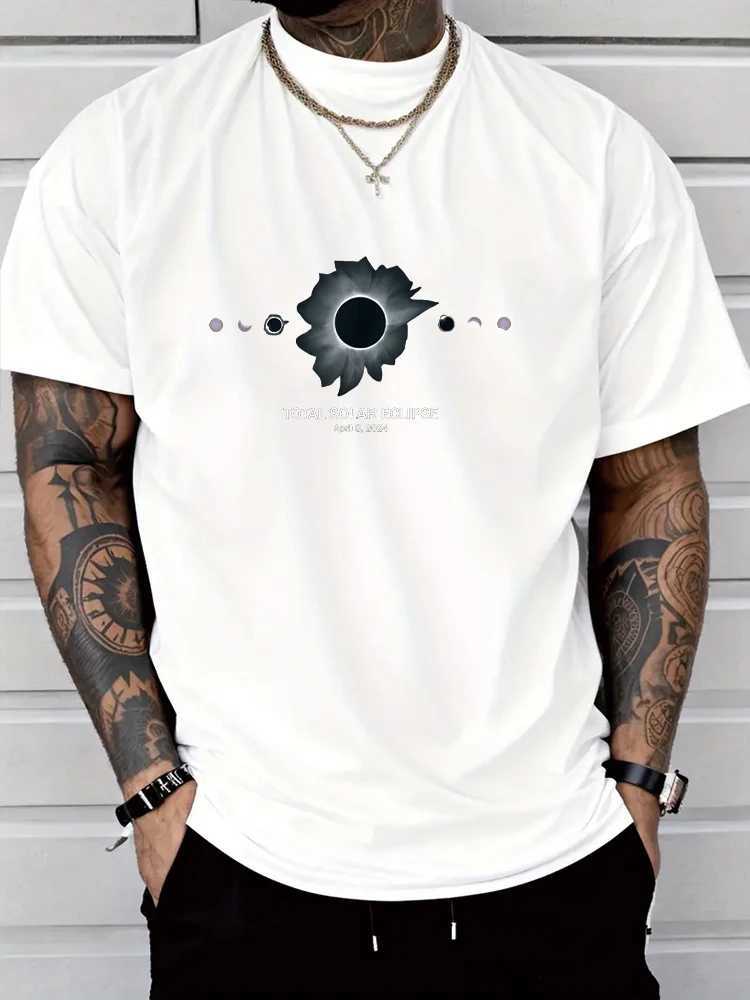 Solar Eclipse Shirt Total Eclipse Mens T-shirt Mens Top New Mens T-shirt Printed T-shirt Top Fashion Clothing M250108
