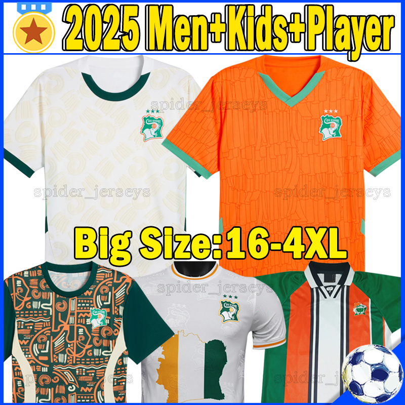 XXXL 4XL 2024 2025 Ivory Coasts Soccer Jerseys national football team KESSIE DIAKITE 24 25 Cote d Ivoire Football Shirts ADINGRA player version Men Uniforms kids kits