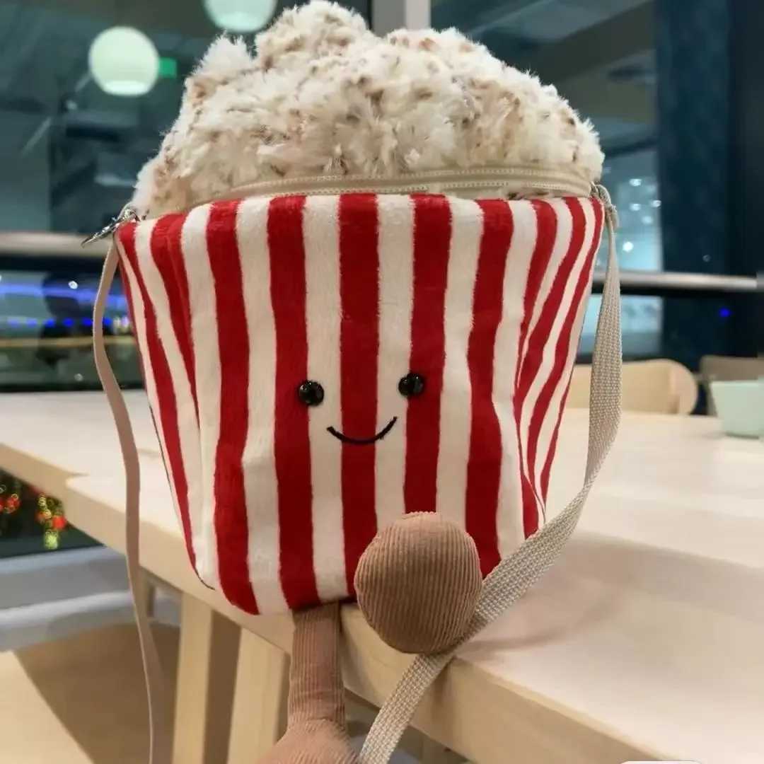 jellys cat plush food series kawaii popcorn bag shoulder backpack as a surprise holiday gift to give friends