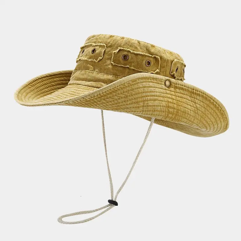 Four Seasons Cotton Solid Bucket Hat Fisherman Hat Outdoor Travel Sun Cap For Men And Women 170 250107