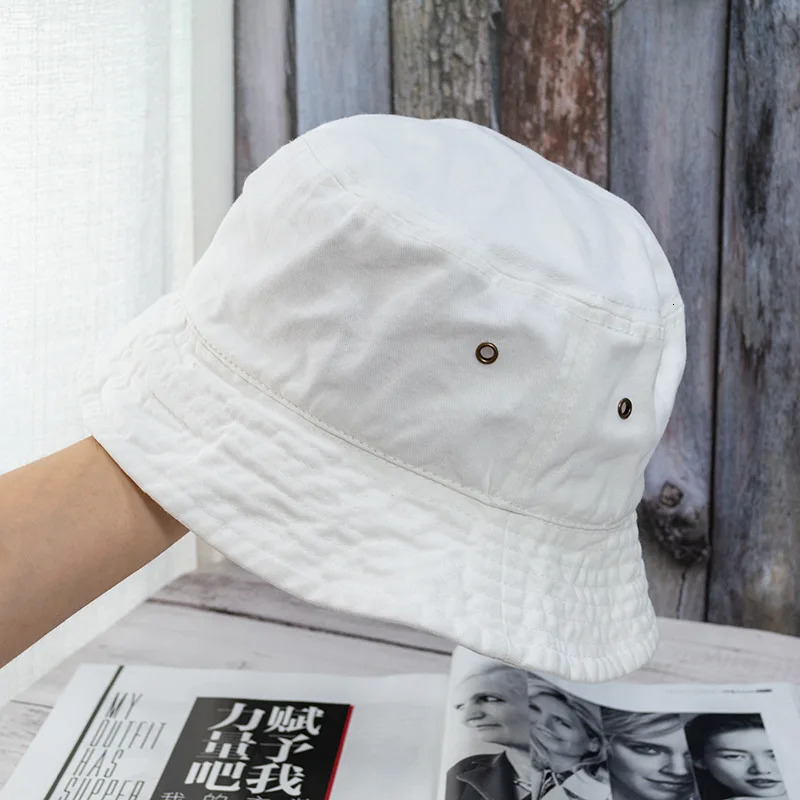 Unisex Bucket Hat Fashion Washed Denim Cap Men Panama Hats Women Summer Outdoor Casual Sunscreen Visor Fisherman Caps 250107