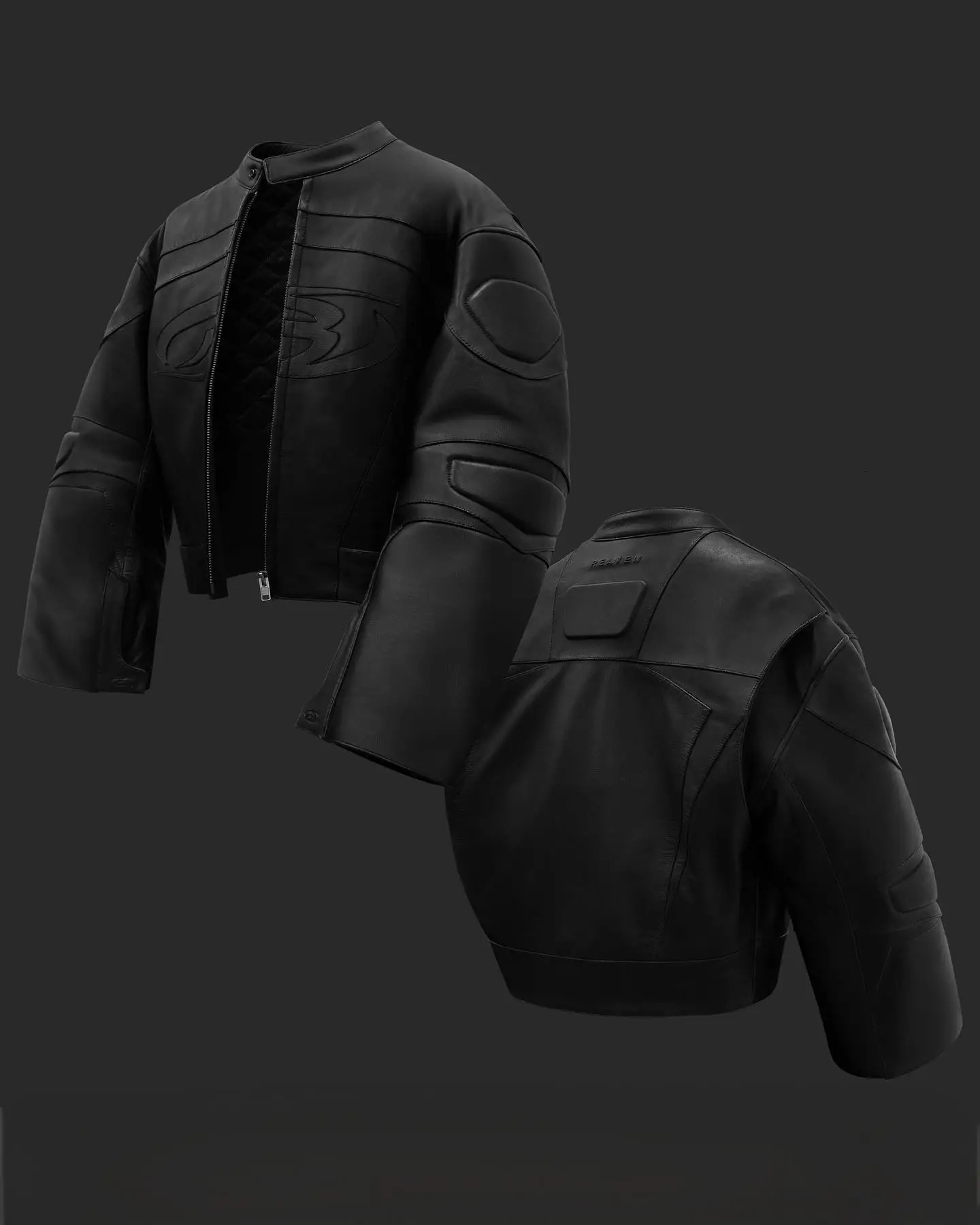 2024 Autumn and Winter Baseball Collar Jacket Loose Black Embroidery Zip Up Jacket for Men Bomber Leather Jackets Coat 250107