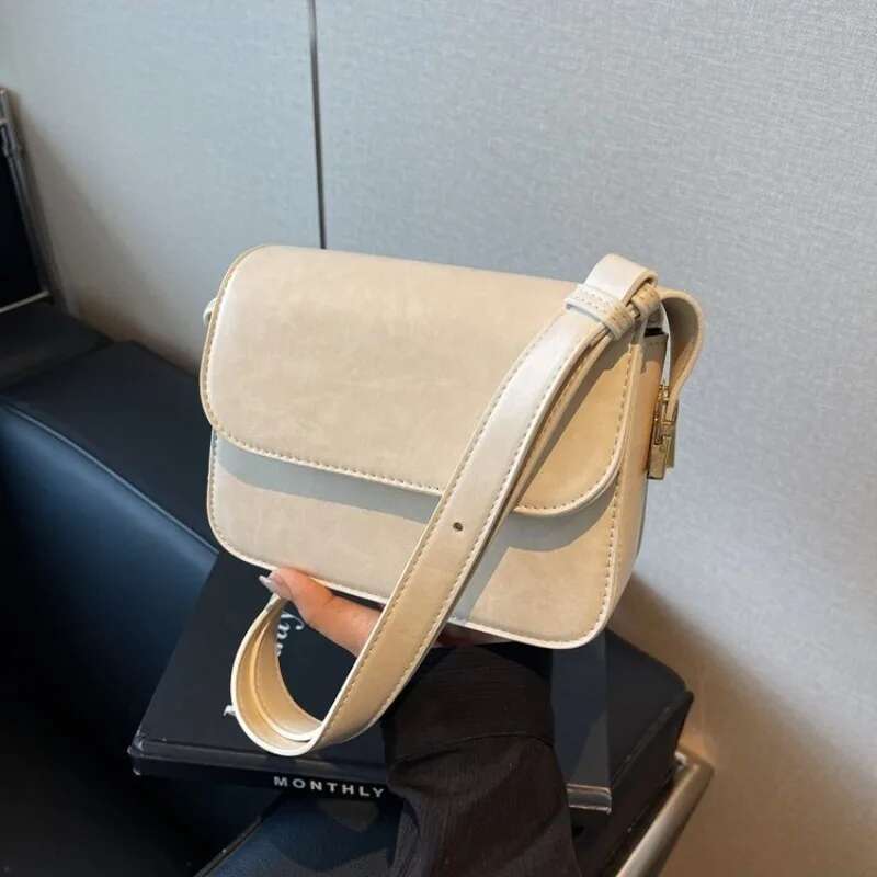 Women s New Fashion Shoulder Bag Trendy Crossbody Bag Designer Trendy Retro Single Shoulder Small Square Bag Solid Color Pu Leather Bag bag