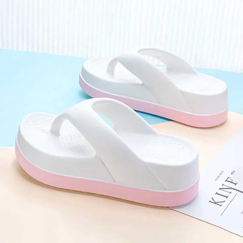 New Arrival Womens flip up popular design shoes trend casual platform sandals anti slip outdoor slippers unique function flat sandals T250108