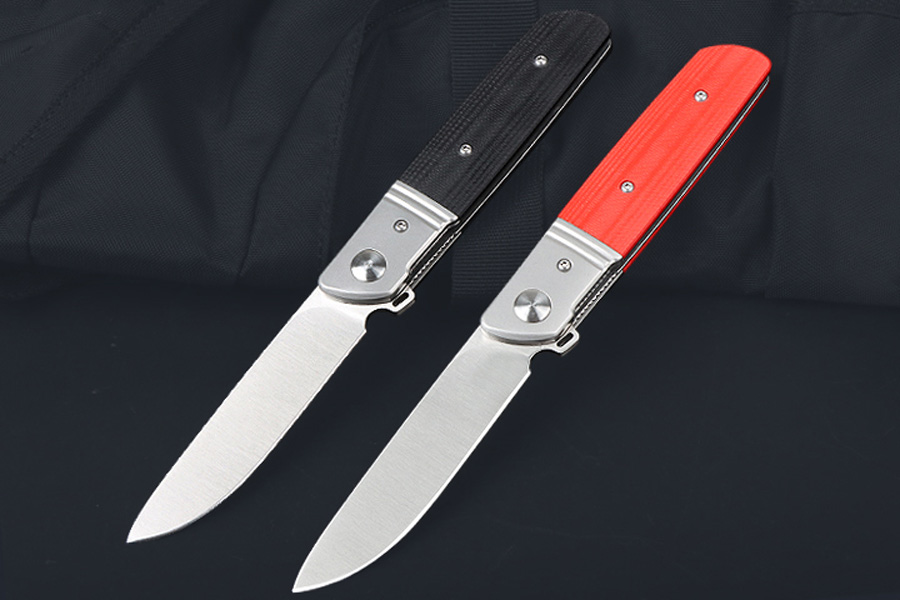 High Grade 7855 Flipper Folding Knife D2 Satin Drop Point Blade Steel G10 Handle Ball Bearing EDC Pocket Knives with Retail Box