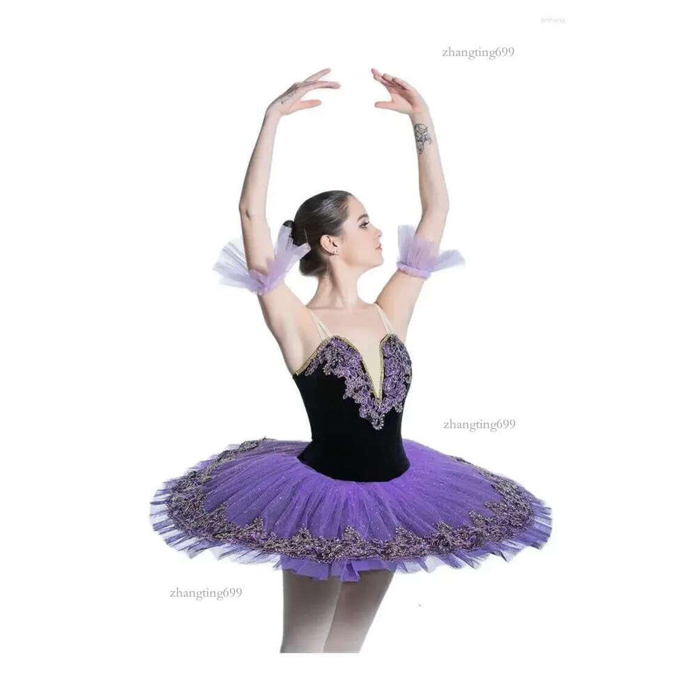 Stage Wear Children's Ballet Dress Female Tutu Purple Lilac Performance Costumes Swan Lake Dance