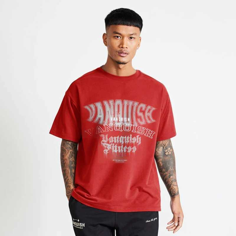 Sports new loose short sleeved T-shirt mens top pure cotton round neck fashionable casual street clothing trendy mens clothing M250108