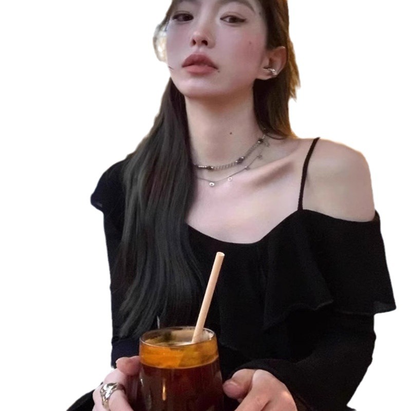 X199 round neck threaded bottoming shirt for women, sleeveless tank top with suspenders to cover the breasts, wear outside and inside top