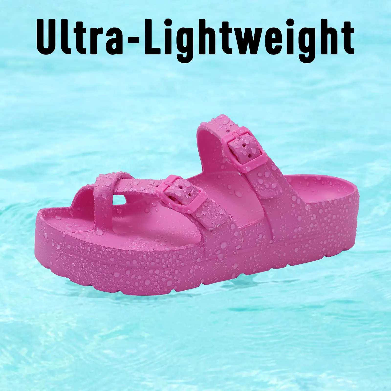 New Arrival Kimdi Classic Platform Sandals Womens Fashion EVA Underwear Stand with Arched Support Deep Heel Cup Slide Outdoor Beach Shoes 4cm T250108