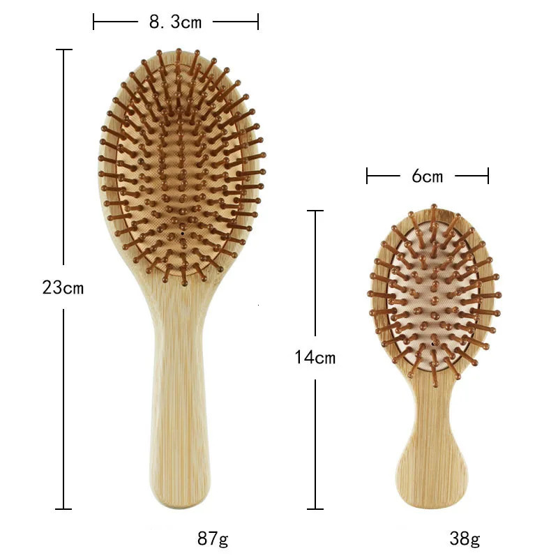 Personalized Wide Tooth Wood Combs for Hair Massage Scalp Bamboo Hair Brush Women Custom Styling Hair Comb Detangling HairBrush 250107