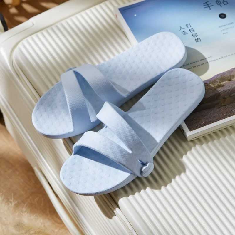 New Arrival Travel portable womens flat shoes with detachable sliders (1cm-3cm) travel non slip bathroom shoes womens EVA T250108