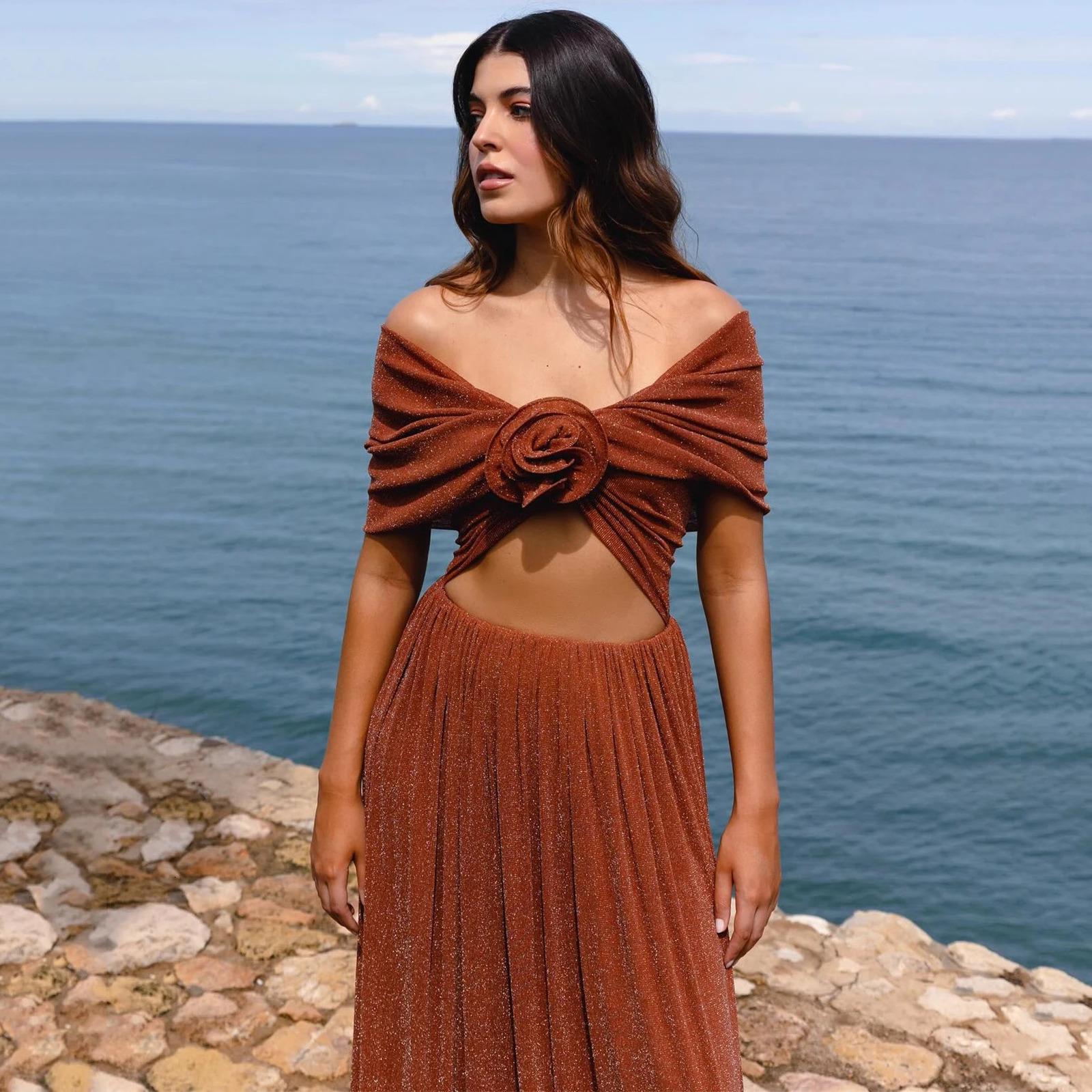 Shiny Flower Swimsuit Desire Swim Suit Luxury Women Swimwear Sexy Bikini Deep V Monokini Beachwear Bodysuit Bathingsuit 250108