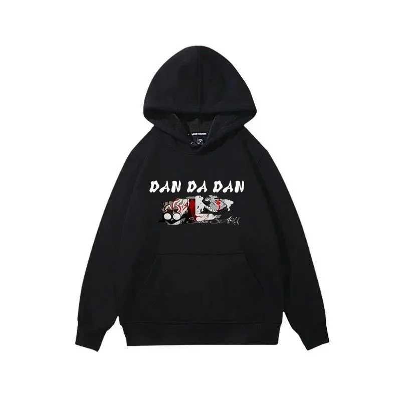 Dandan Hoodies Retro Washed Dan Hooded Sweatshirt Oversized Streetwear Manga Ayase Momo Okarun Mens Hoodie W250108