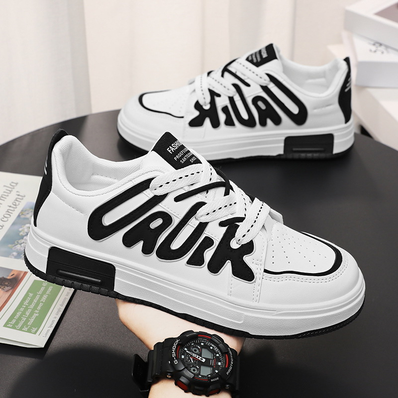 Spring men's shoes new breathable small white shoes men's Korean version of the trend all match thick sole sports casual board shoes fashion