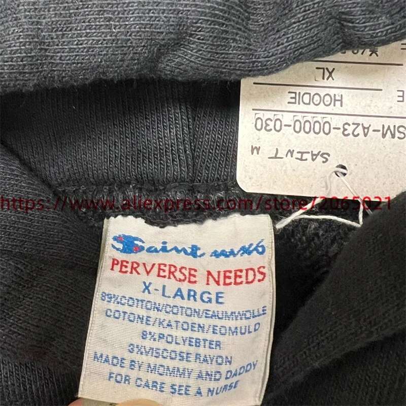 ARCH SAINT HOODIE Men Women 1:1 Best Quality Vintage Cracked Retro Print Oversize Pullovers