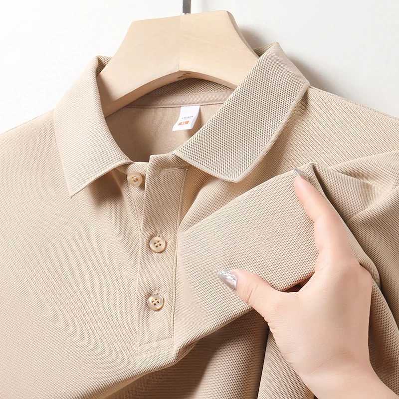 Mens Solid Color Casual Fashion Short Sleeved POLO Shirt Summer Comfortable TopXJ250108