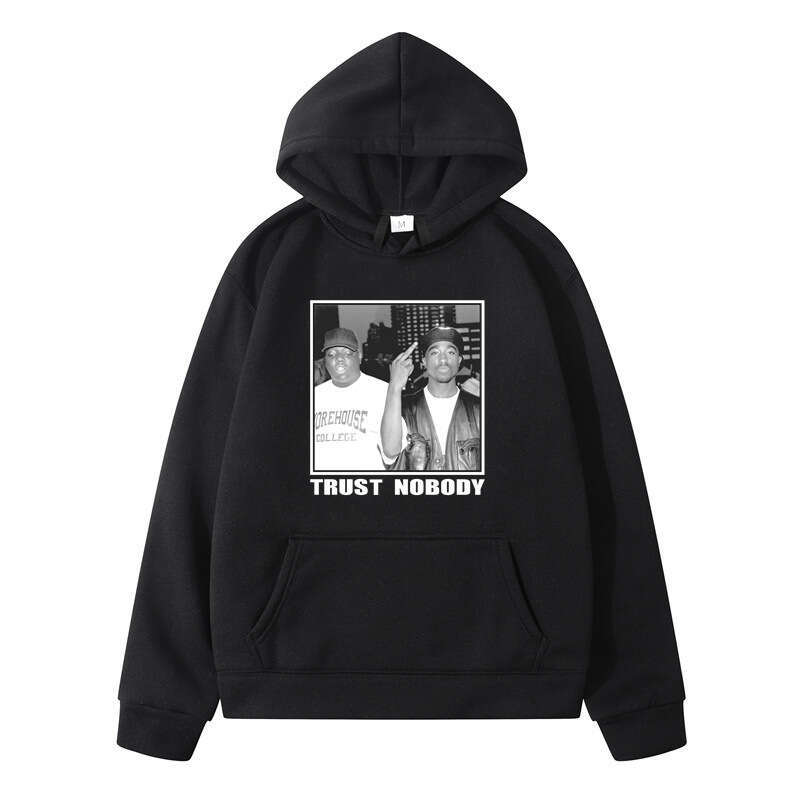 Autumn/Winter New Trendy Plush Thickened Printed Large Hoodie Men's Outerwear Class Dress