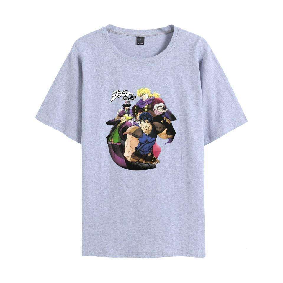 New Top JOJO's Bizarre Adventure Series Anime Men and Women Summer Short sleeved T-shirt