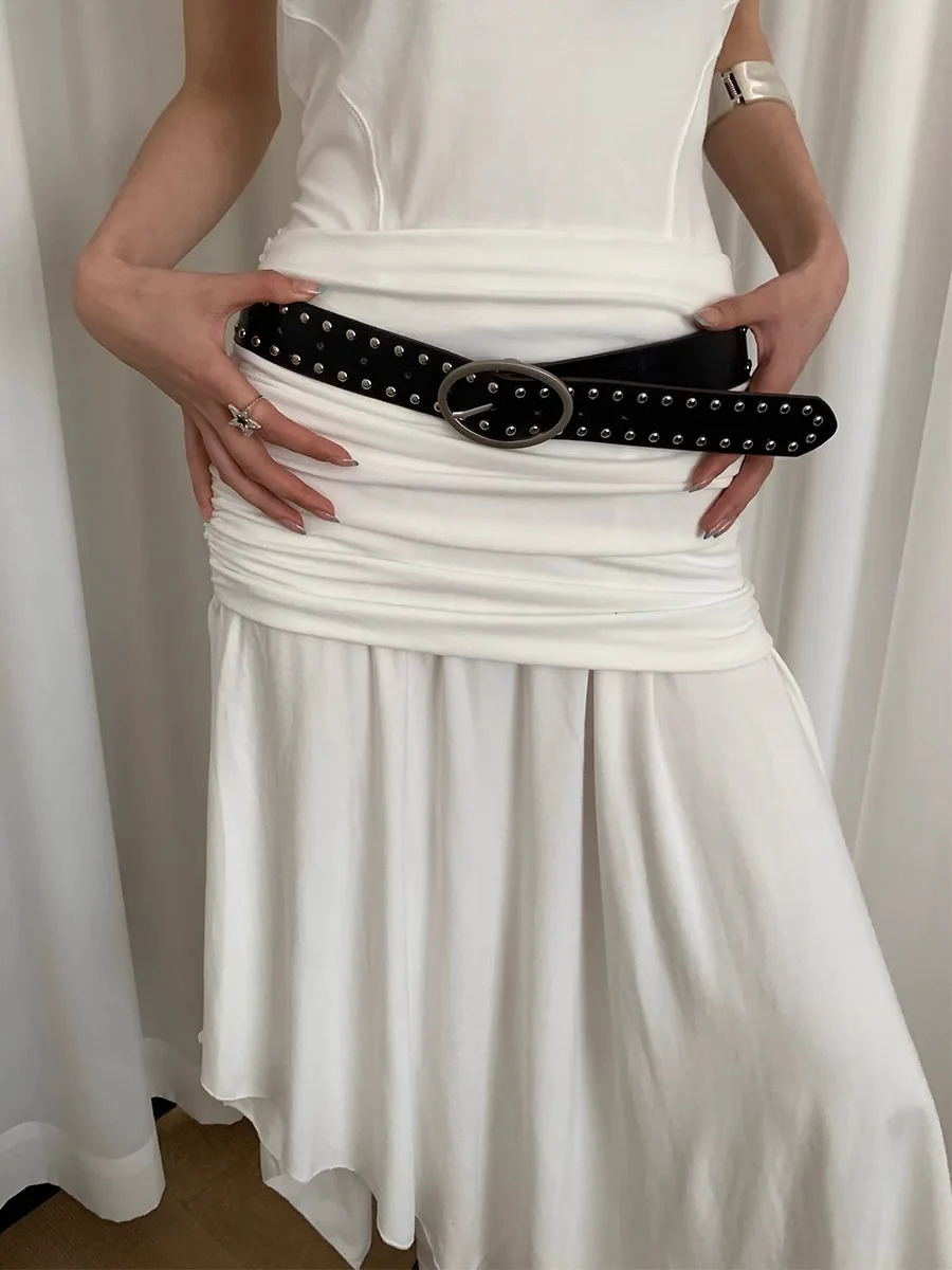 Bohemian Rivet Belt Women 2024 High-End Niche With Dress Y2K Belt Trend 250107