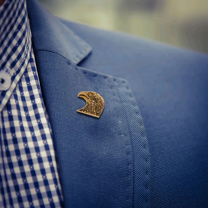 KFLK Fashion Eagle Brooch Pins Exquisite Brooches For Women Mens Costumes Badge Brooch Jewelry Wholesale 241230