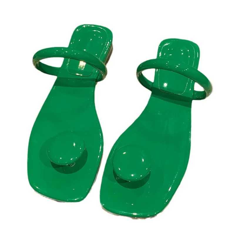New Arrival Womens sandals new square flat bottom woven womens large-sized beach sandals/slippers fully matched casual slippers T250108