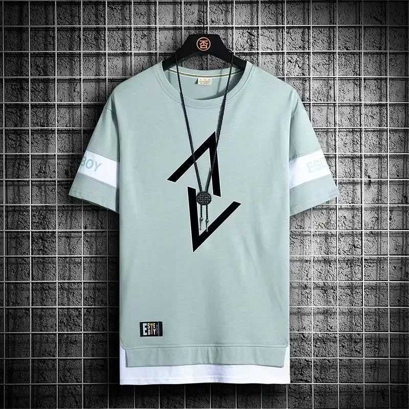 New Mens T-shirt Japanese Fashion Summer Street Clothing Printed T-shirt Casual Mens Clothing Harajuku Short Sleeve Top Mens T-shirt M250108
