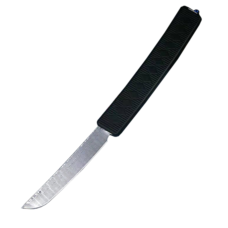 High End Tactical Knife Damascus Steel Tanto Blade CNC T6-6063 Aviation Aluminum Handle Outdoor Camping Hiking EDC Pocket Knives