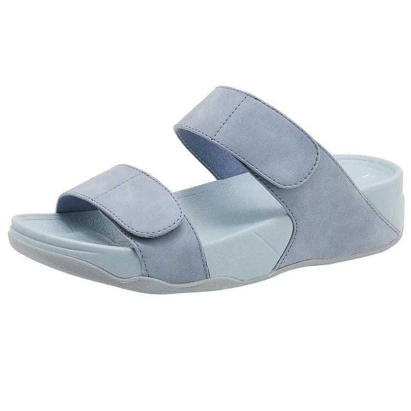 New Arrival SIKETU brand summer fashion wedge slider womens hook and loop platform soft and comfortable slider solid color sewing thread anti slip T25