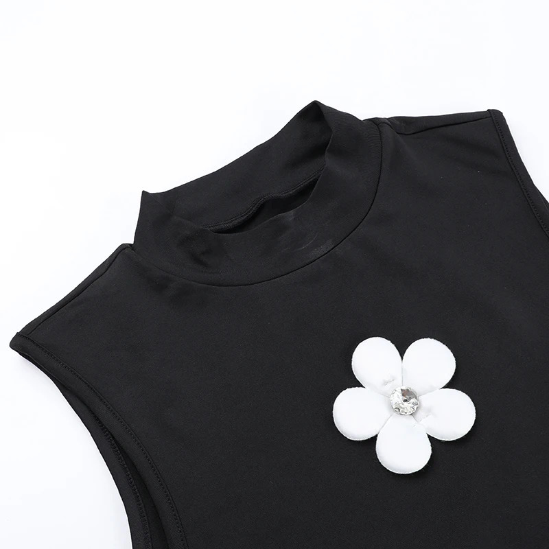 Summer 2024 Elegant Slim Fit Long Dress Fashionable and Elegant Style Flower Small High Neck Dress For Women YY24077MHO 250107