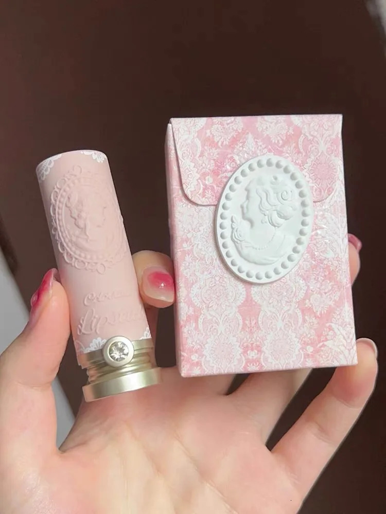 Colorrose Embossed Lipstick Niche Milk Tea Lipstick Cameo Brown Matte Parity Makeup Classical Western Beauty 250108