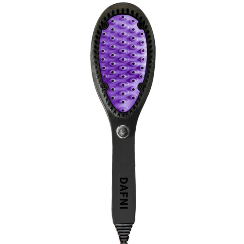 Hair Straightener Brush Ceramic Fast Straightening Heating Comb Womens Smoothing Brush Styling Tool Curling Iron 250106