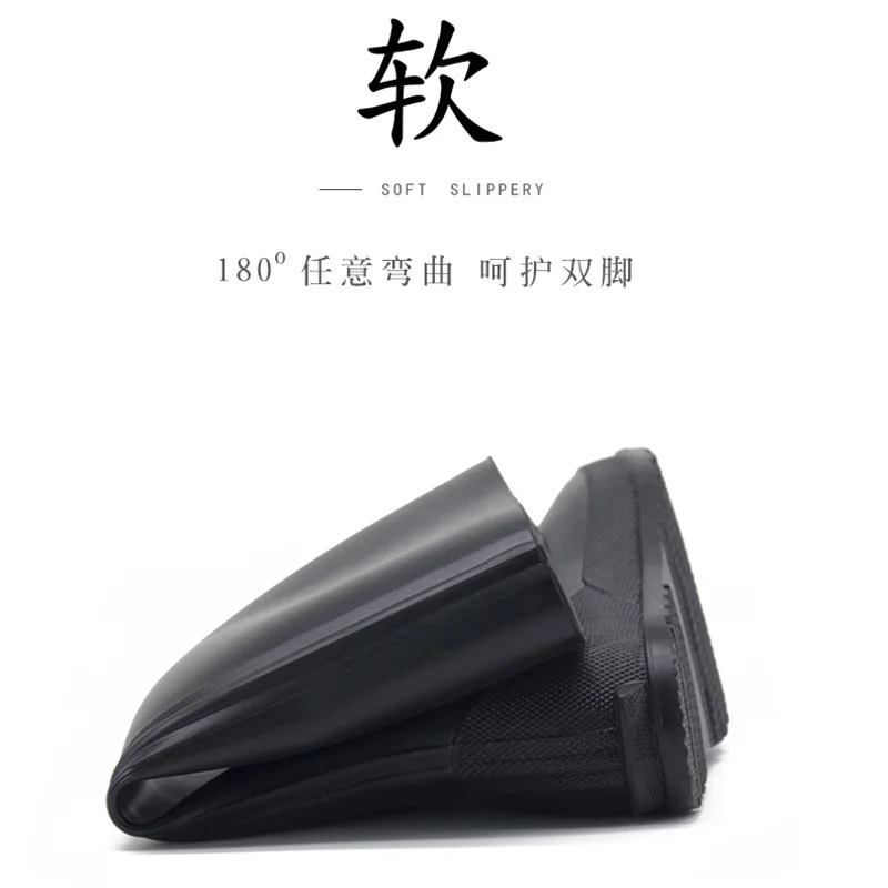 Soft Foldable High Drum Rain Boots Made of Polymer Material Womens Fashion Rain Boots Women Antiskid Wear-resistant Water Boots 250106