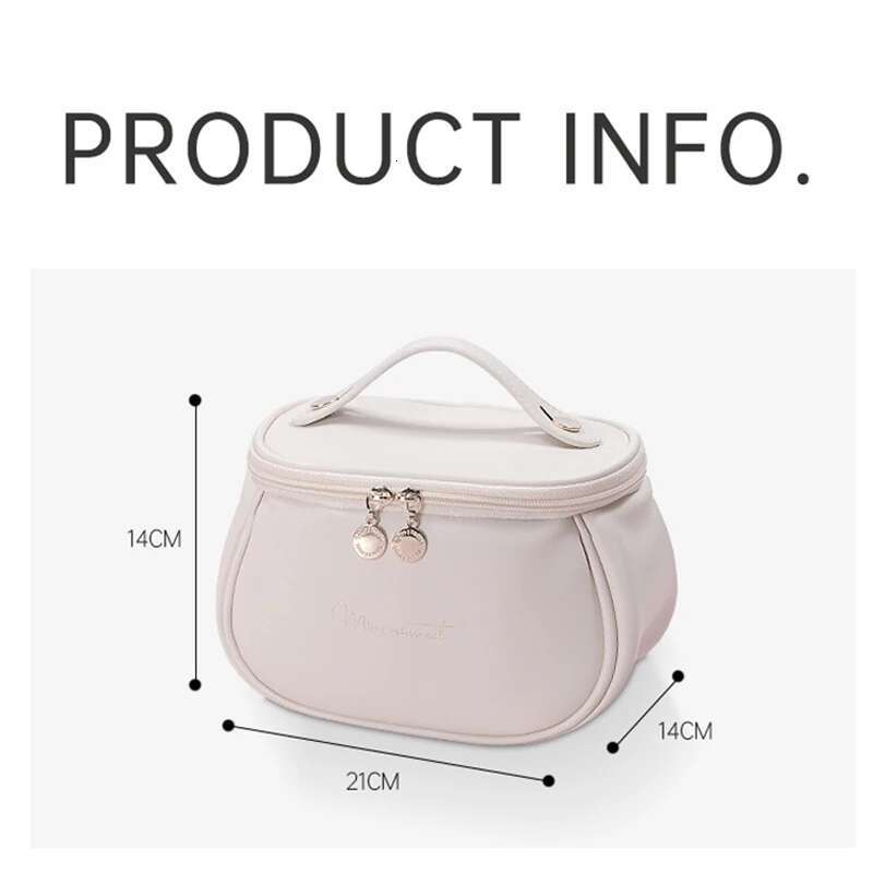 Cute PU Makeup Bag For Women Toiletries Organizer Waterproof Travel Make Up Pouch Female Large Capacity Portable Cosmetic Case