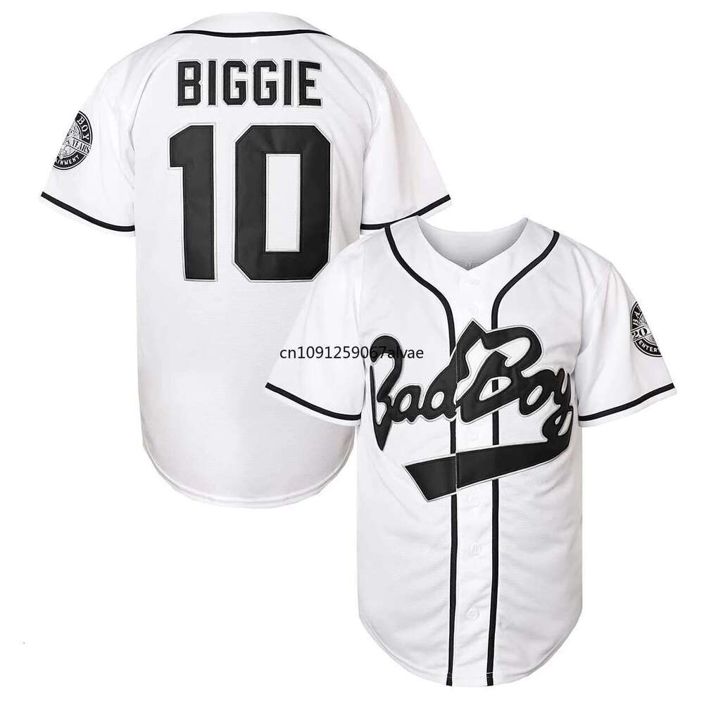 2025 Biggie Smalls 10 Badboy Baseball BG Movie Jersey Mens Shirt Cosplay Clothing All ed Us Size S-XXXL