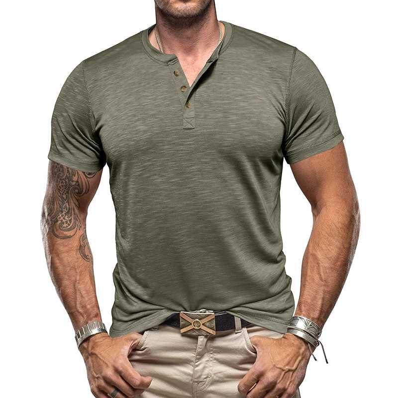 High Quality Henry Summer New Mens Short sleeved T-shirt Fashionable Mens Casual Shirt S-6XL T250108