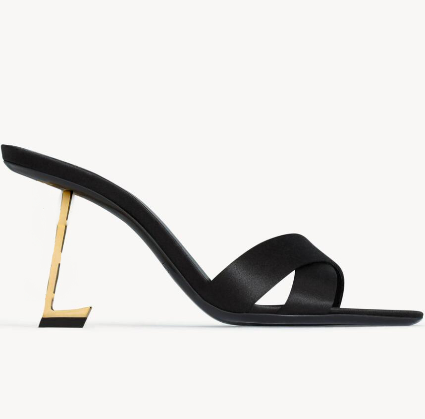 Designer Shoes Sandals OPYUM Crepe satin Women High Heel Shoes Metal heel Pumps Dress Shoes Z250207