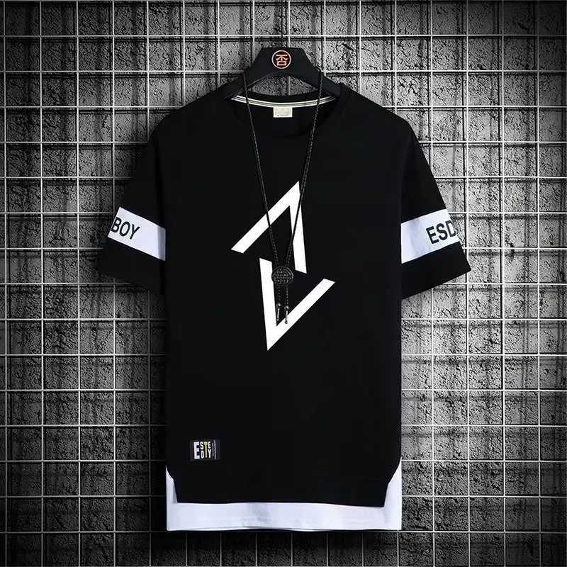 New Mens T-shirt Japanese Fashion Summer Street Clothing Printed T-shirt Casual Mens Clothing Harajuku Short Sleeve Top Mens T-shirt M250108
