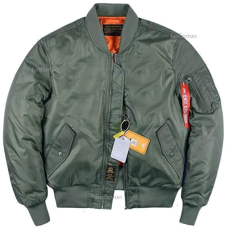 New Alpha Martin Winter Autumn Ma1 Bomber Men's Thick Army Military Tactical Padded Coat Aviator Pilot Baseball Jacket
