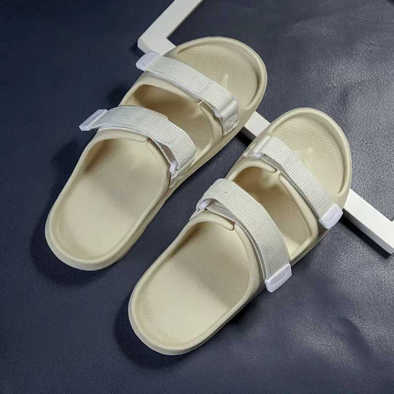 New Arrival Mens Slide Trend Mens Summer New Outdoor Beach Leisure Soft Bottom Sandals Fashion Womens Indoor Couple Non slip Slide T250108